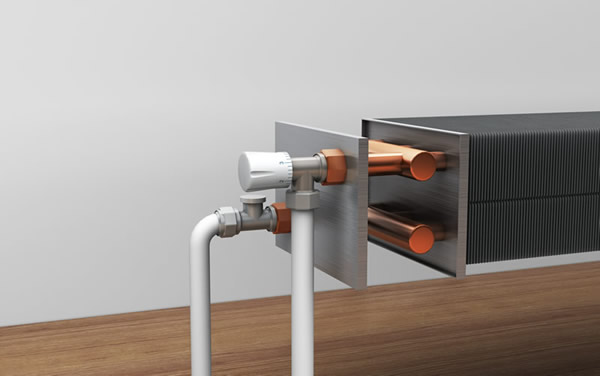 (concealed) bench type copper tube convection radiator